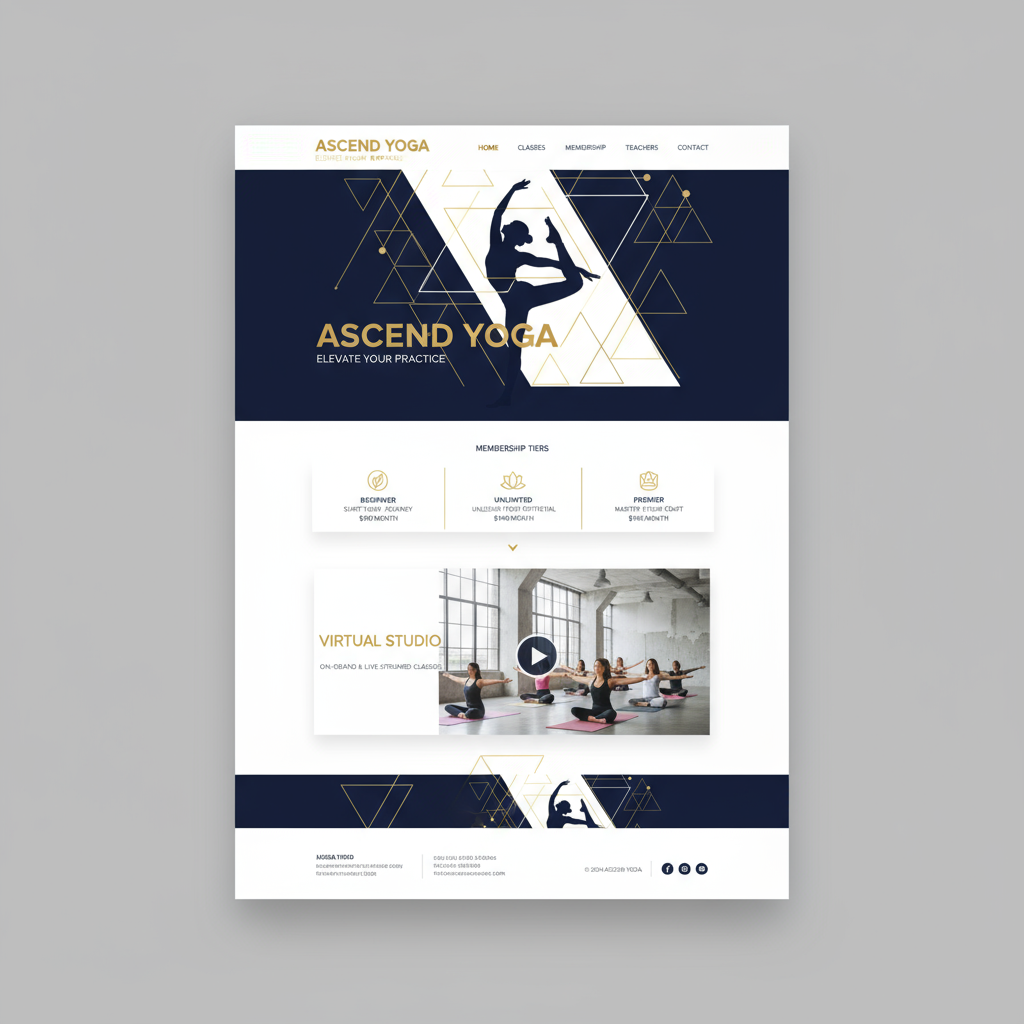 Aerial Yoga Studio - Yoga & Pilates website template