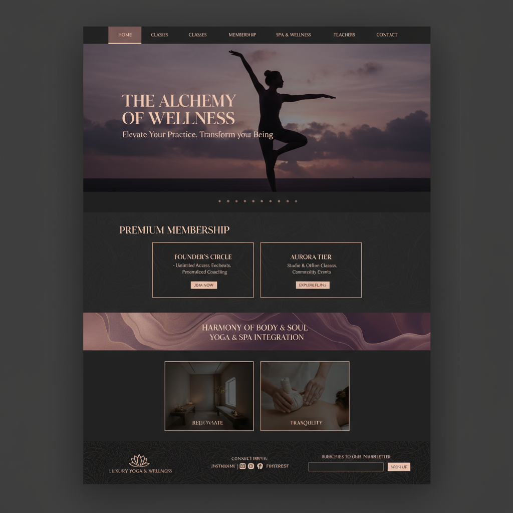 Mat Pilates Studio - Yoga & Pilates website template